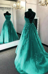 Elegant Mermaid Tulle Prom Dresses With Appliques