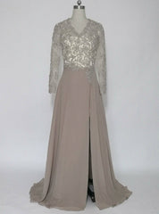 Luxurious Long Sleeves Mother of the Bride Dresses Evening Gown