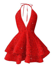 Short Homecoming Dresses Sparkly Glitter Sequins A Line Mini Homecoming Dresses