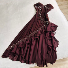 Vintage Long Prom Dresses Party Gown Evening Dresses