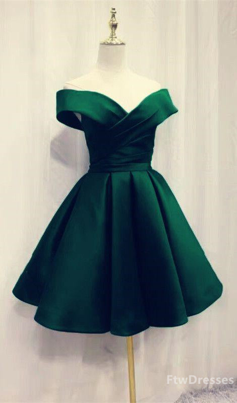 short emerald green homecoming dresses for prom party – Plano Bridal