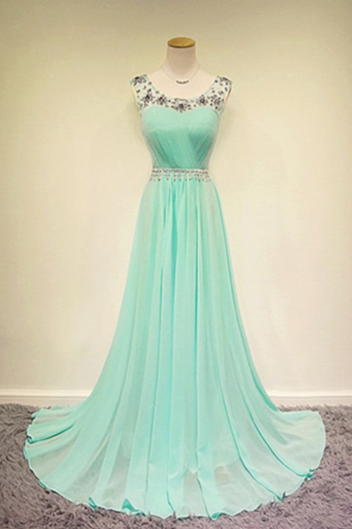 Simple Chiffon Long Cheap Modest For Teens Elegant Prom Dresses